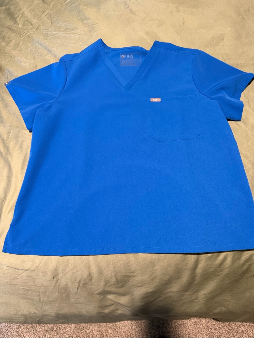 FIGS Catarina one – pocket, scrub top, royal blue, extra large petite
